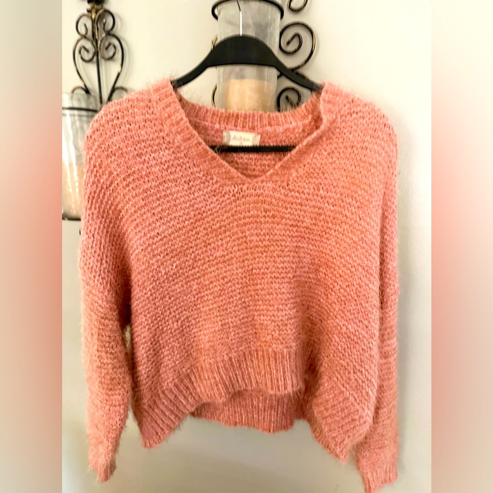 Altar’d State pink cropped sweater